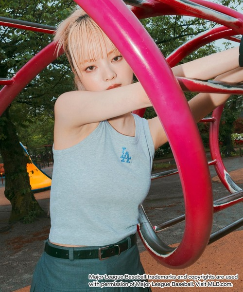 🇯🇵日本選物 WEGO x MLB 水鑽LOGO 羅紋背心 女款