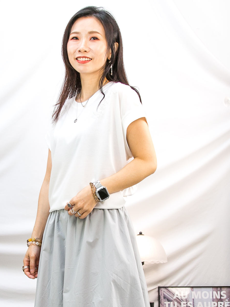 【夏日SUMMER SALE】膊位釘珠珠花花．雙面料TOP【不設退換】【因SUMMER SALE訂單較多，需要7-10個工作天才安排出貨】