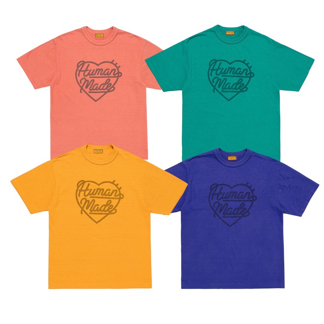 HUMAN MADE COLOR T-SHIRT 愛心短袖
