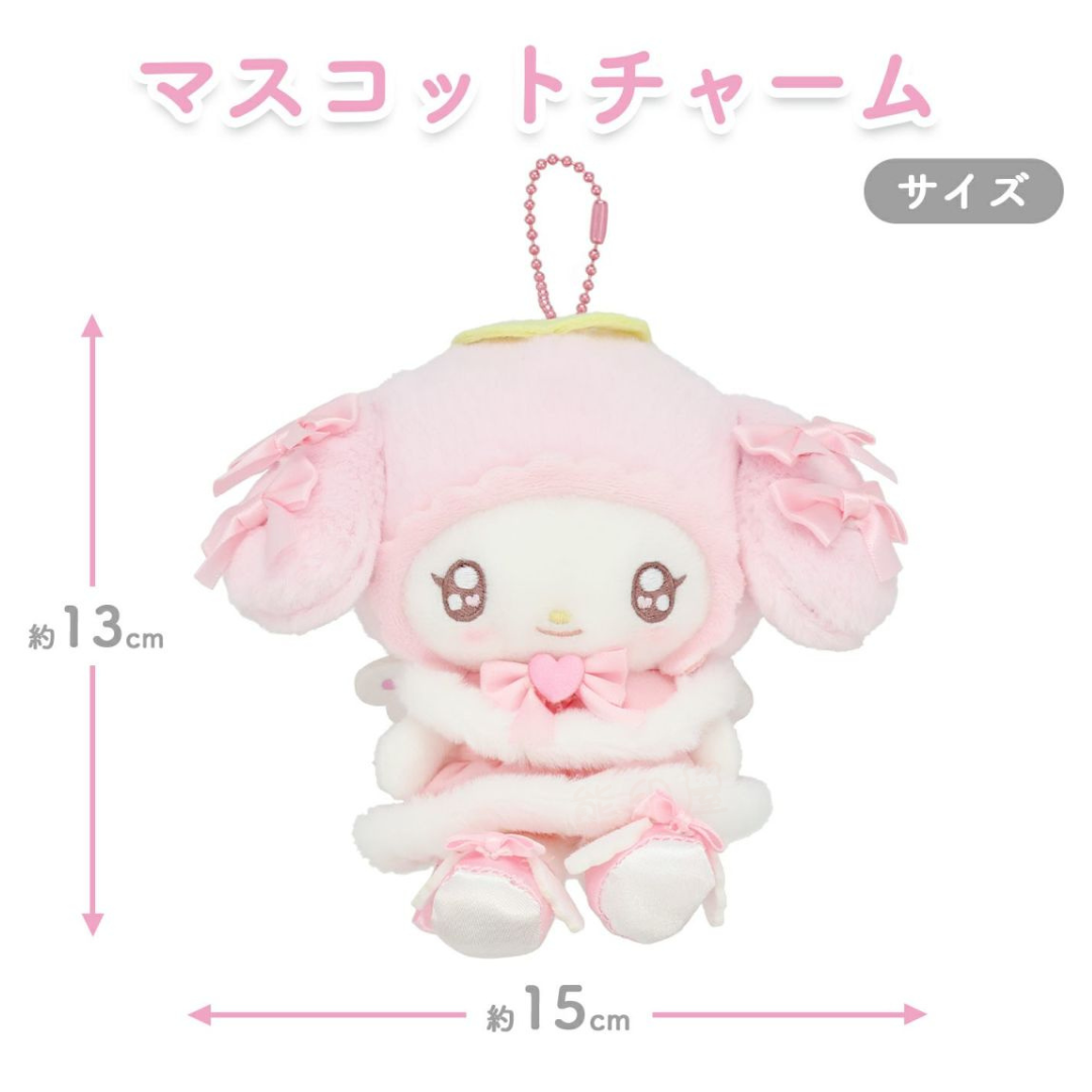 My Melody 天使與魔鬼系列毛公仔掛飾吊飾 (平行進口)