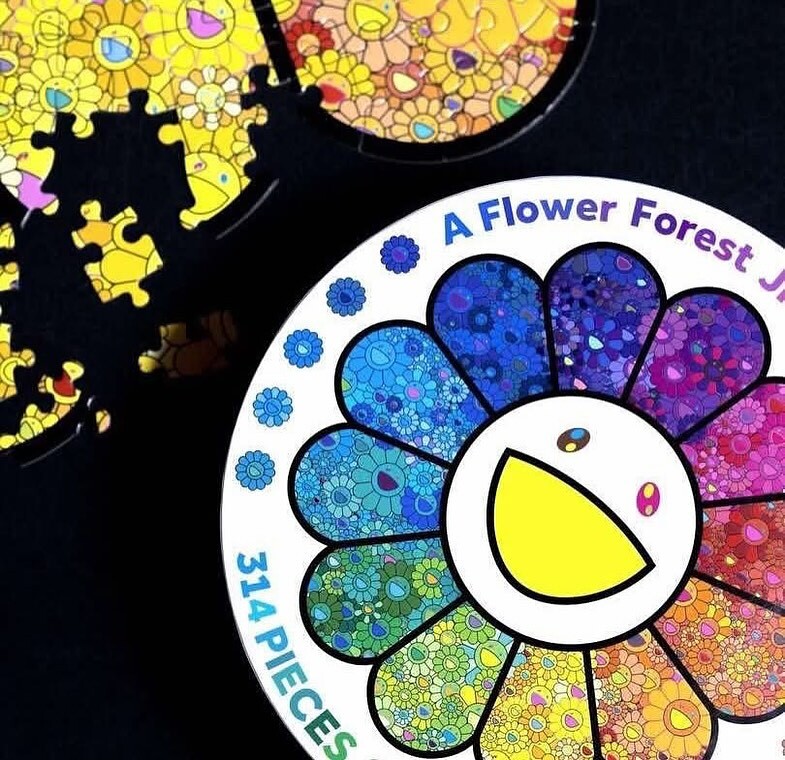iSNEAKERS | 村上隆 彩虹花朵拼圖 314片 50*50