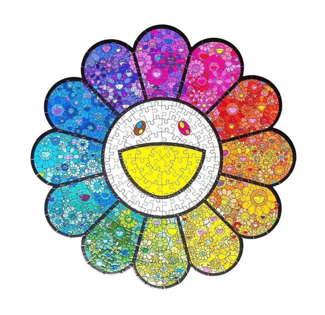 iSNEAKERS | 村上隆 彩虹花朵拼圖 314片 50*50