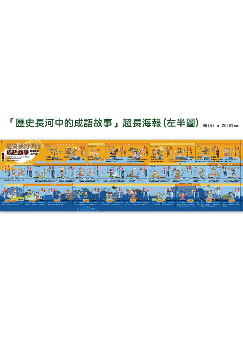 萌漫大話成語王(1)【歷史故事篇】：附「歷史長河中的成語故事」超長海報(左半圖)