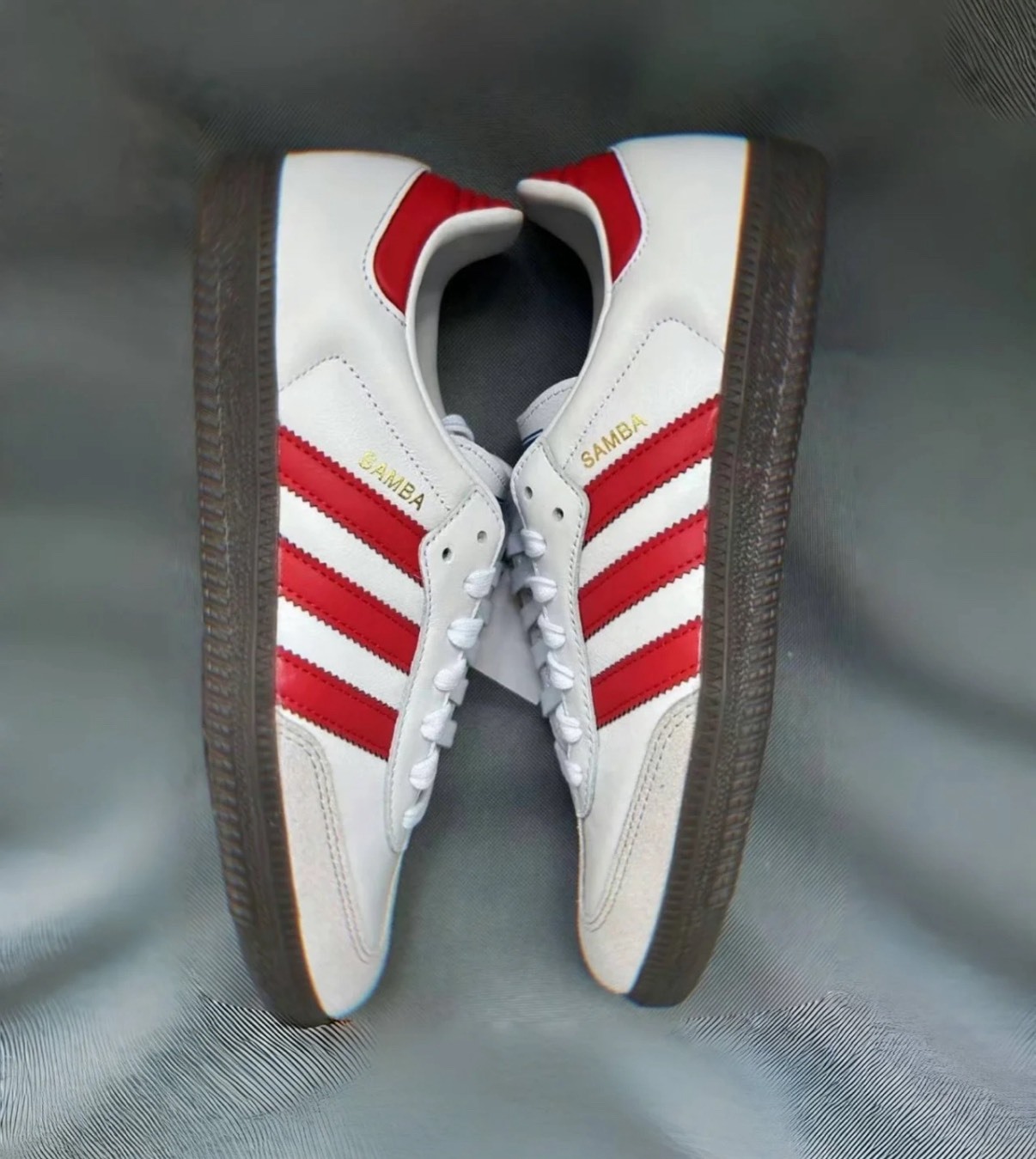 adidas SAMBA OG 白紅 經典低筒板鞋⚽ 防滑耐磨舒適 男女同款 Aug25