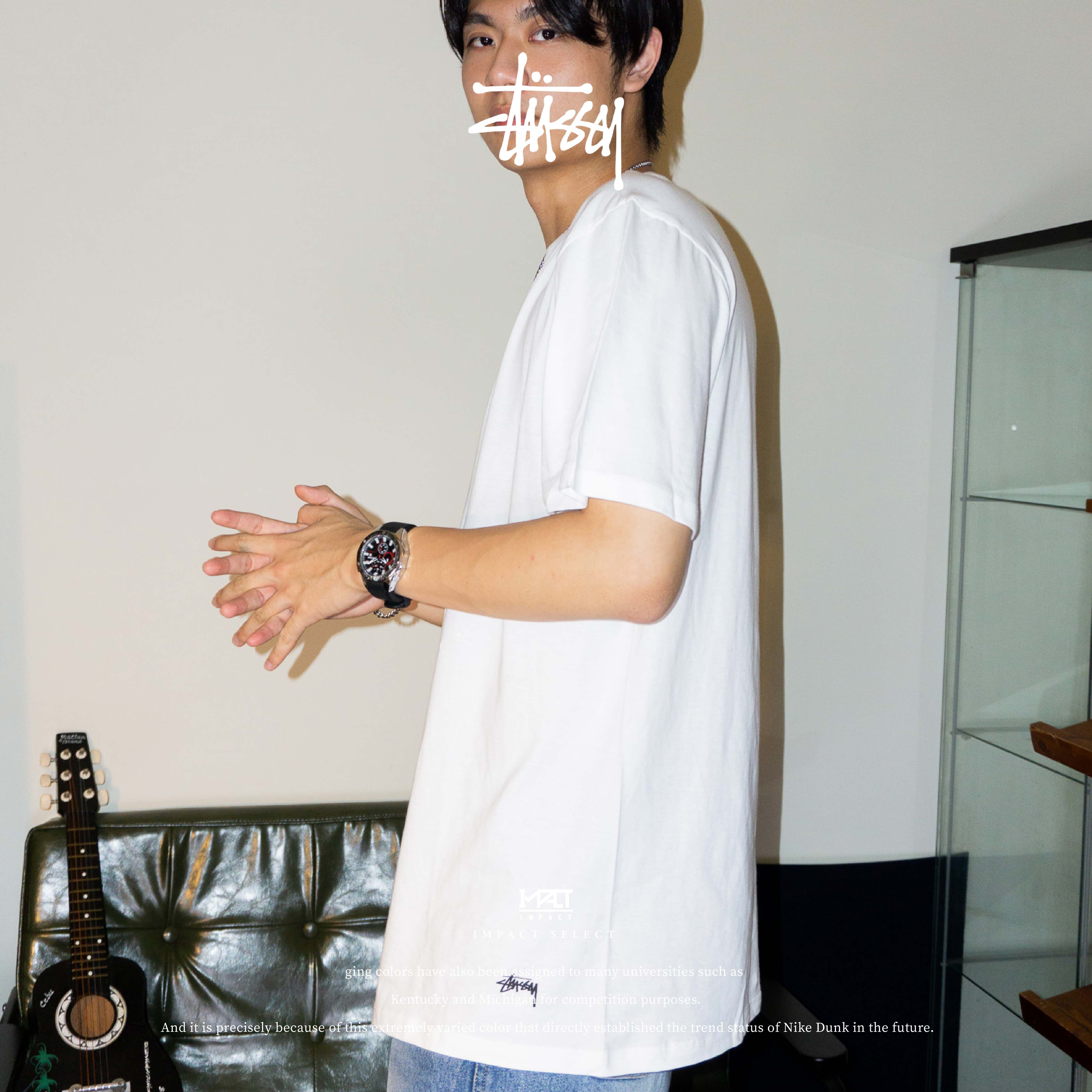 Stussy Undershirt 純色打底圓領短袖T恤 黑/灰/白 男女同款 1140199