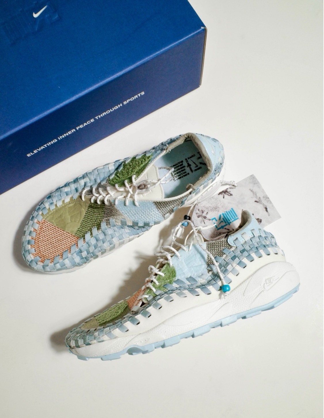 Nike Air Footscape Woven 白色 編織休閒鞋👟 舒適防滑低筒運動鞋 女款 Aug25