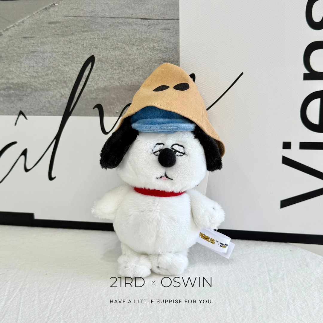 PEANUTS 經典系列 紙袋歐拉夫 毛絨吊飾