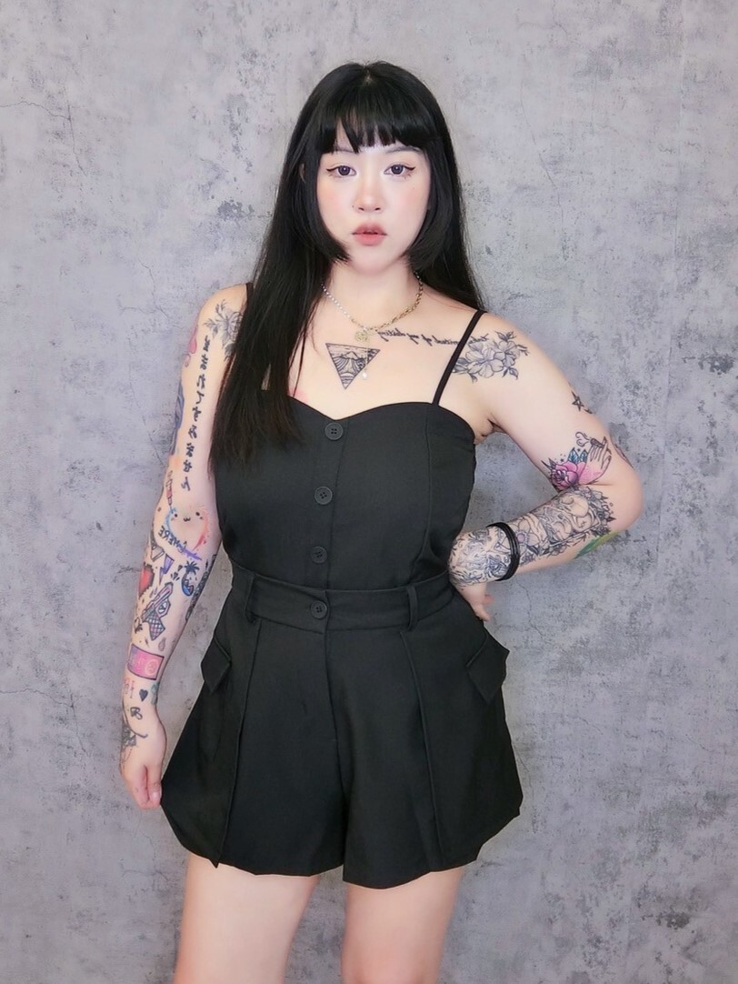 韓系小西裝背心短褲兩件套