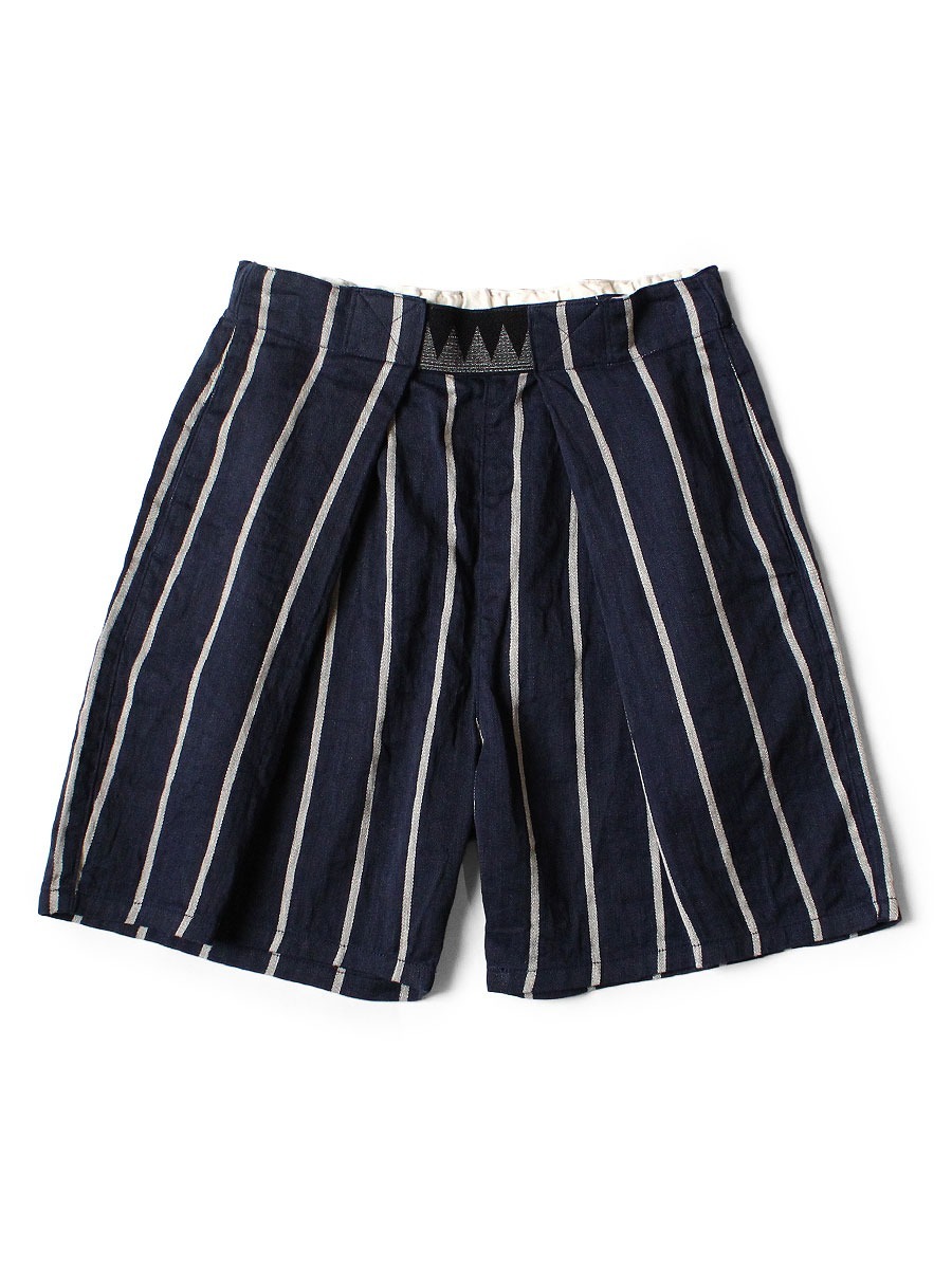 2025AW KAPITAL Linen Phillies Stripe Easy Beach Go Shorts 亞麻 直紋 海灘 短褲 現貨 EK-1048EK-1048SPA