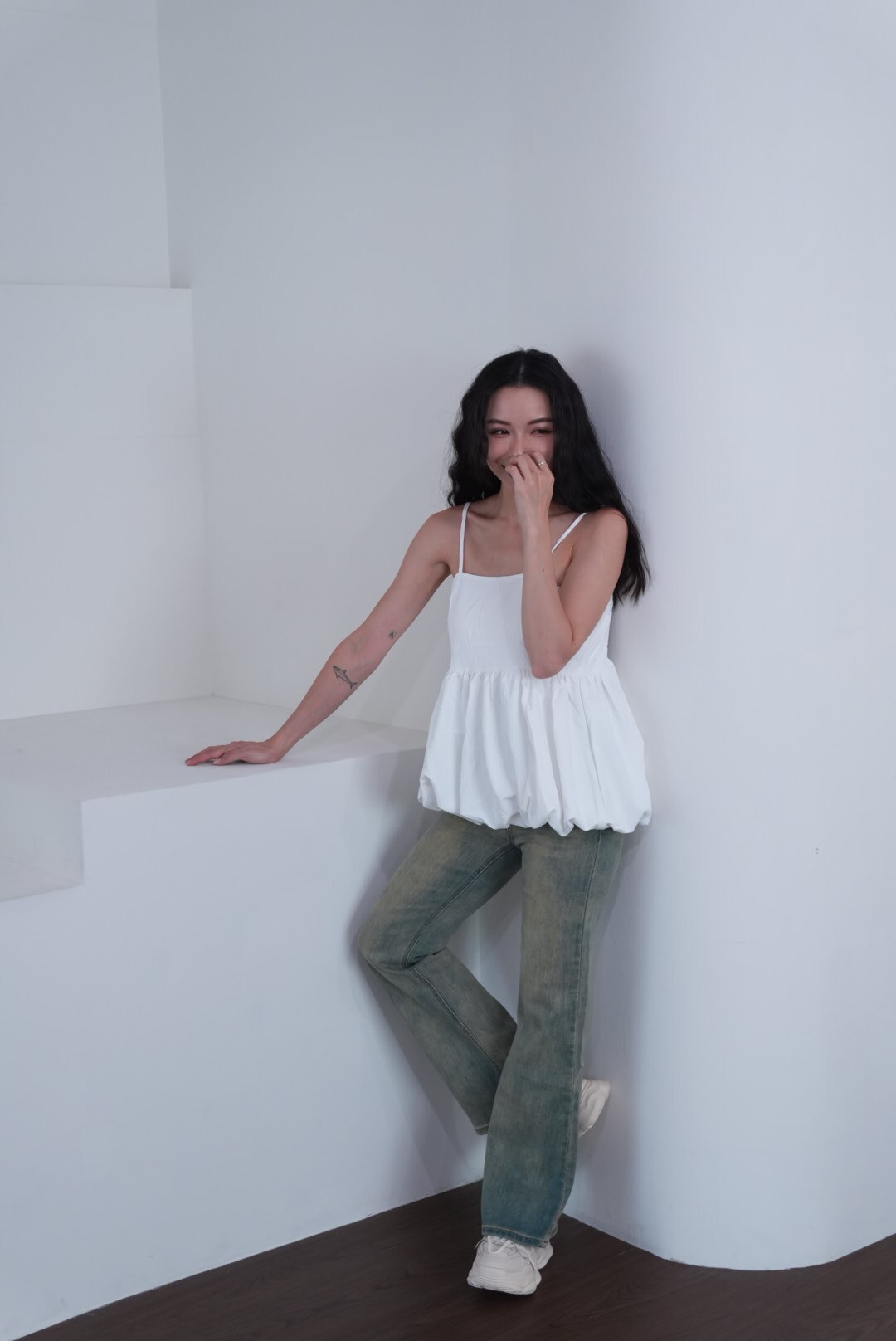 附包包花苞背心