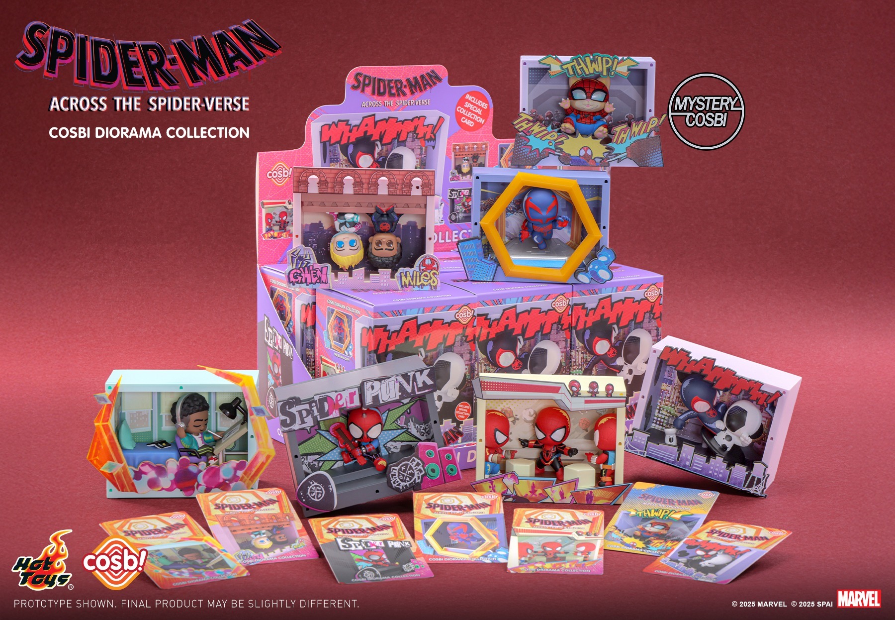 Hoy Toys《蜘蛛俠：飛躍蜘蛛宇宙》Cosbi搖頭公仔系列 (全套6款)