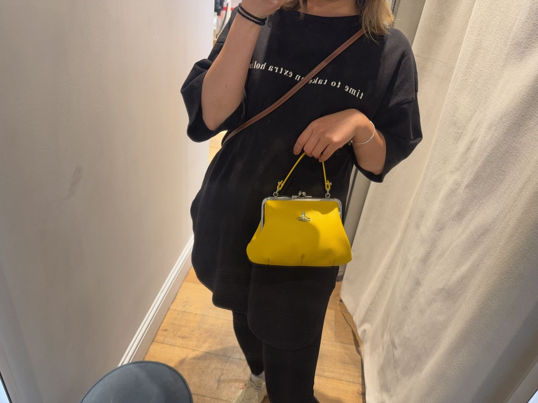 Vivienne Westwood Granny Frame Purse Bag Yellow