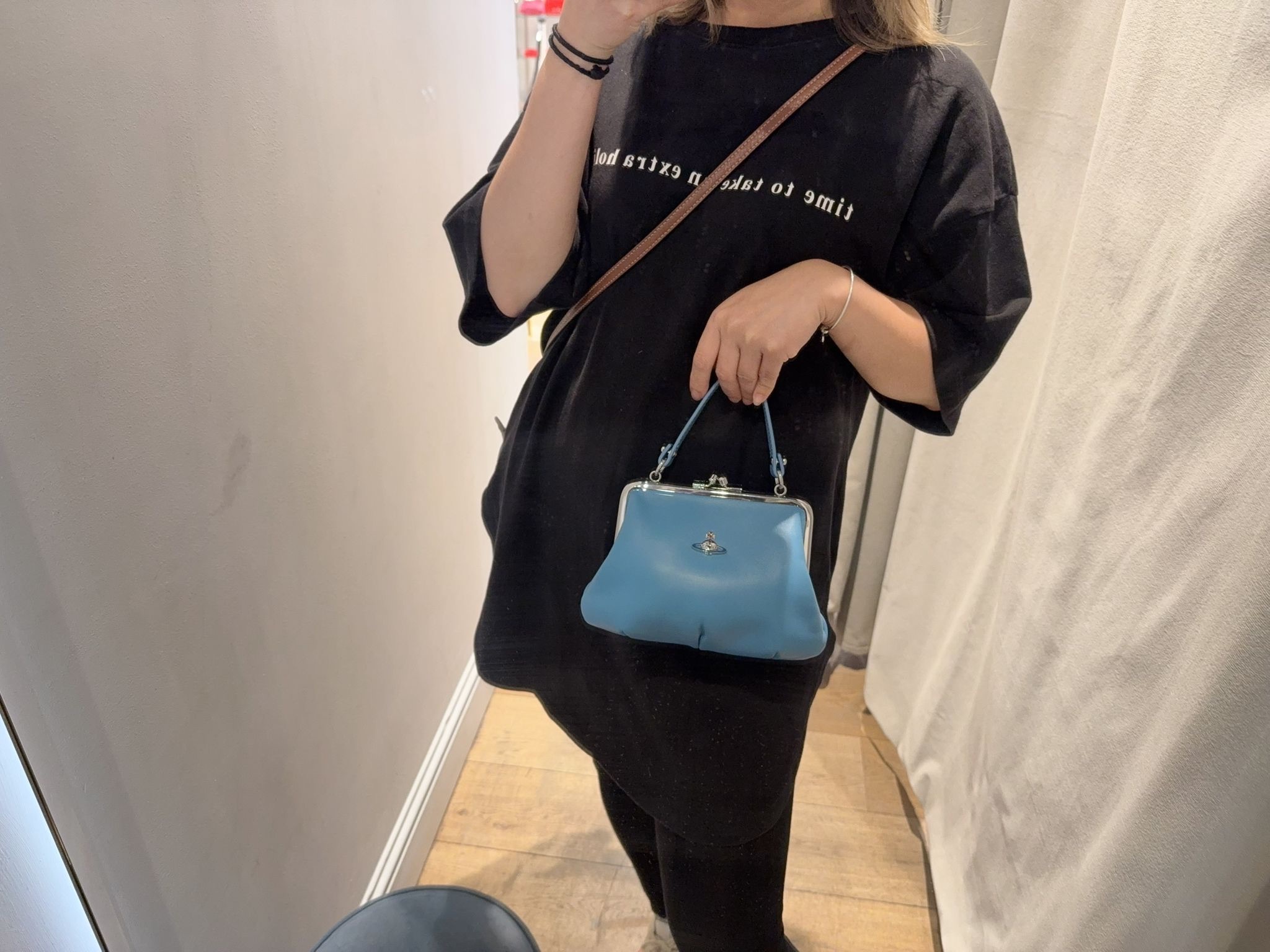 Vivienne Westwood Granny Frame Purse Bag Blue