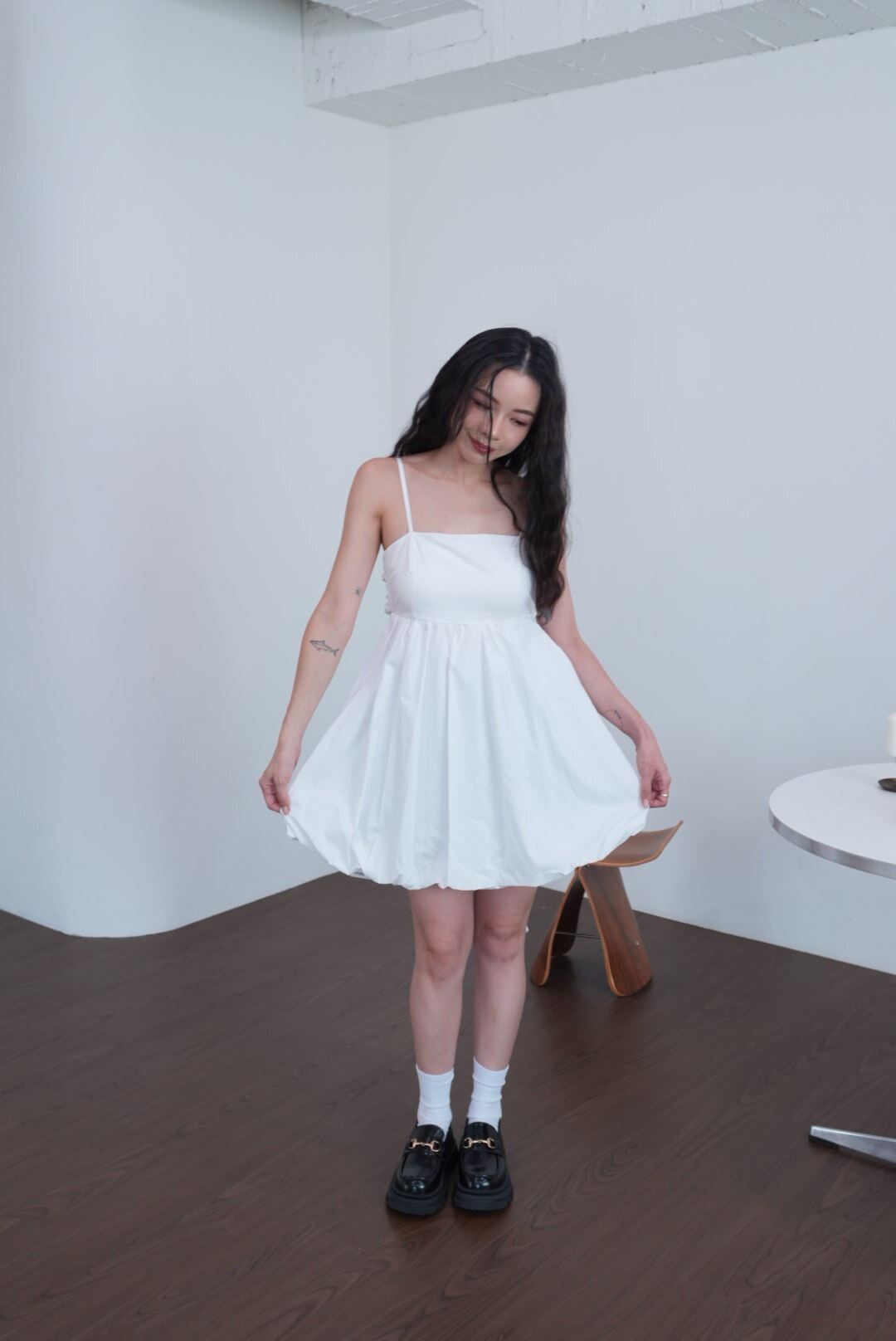 美背大蝴蝶結短洋