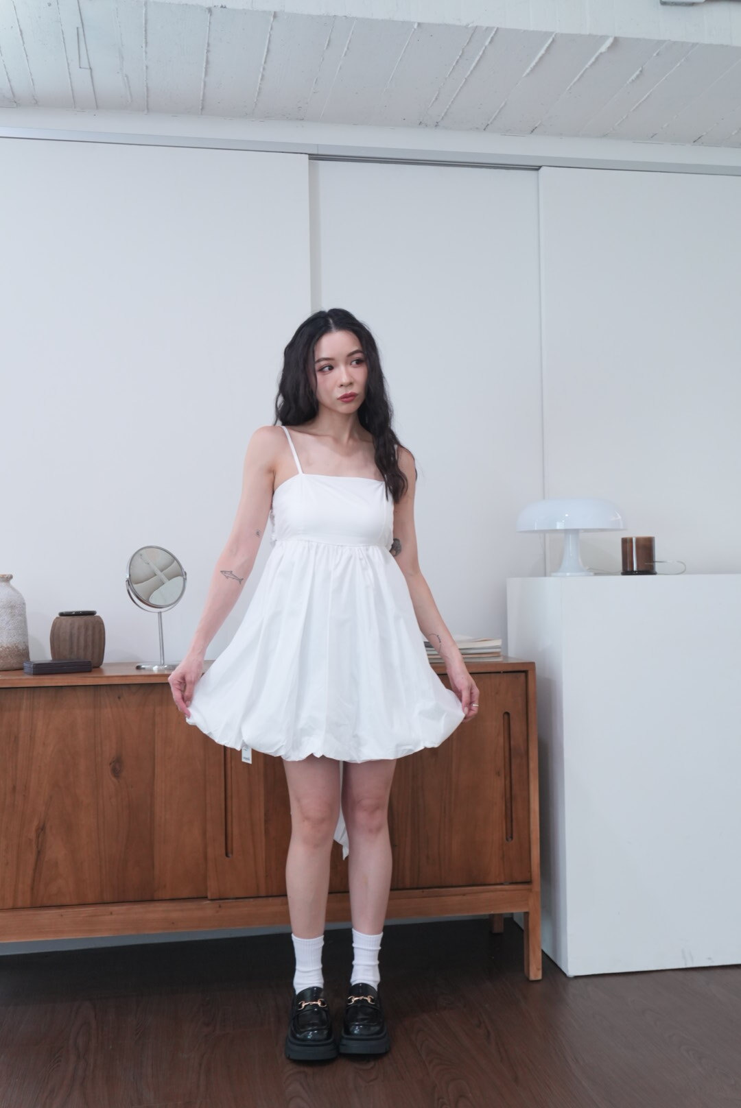 美背大蝴蝶結短洋