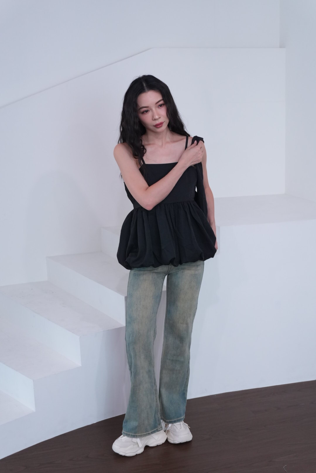 2127復古微喇叭長褲