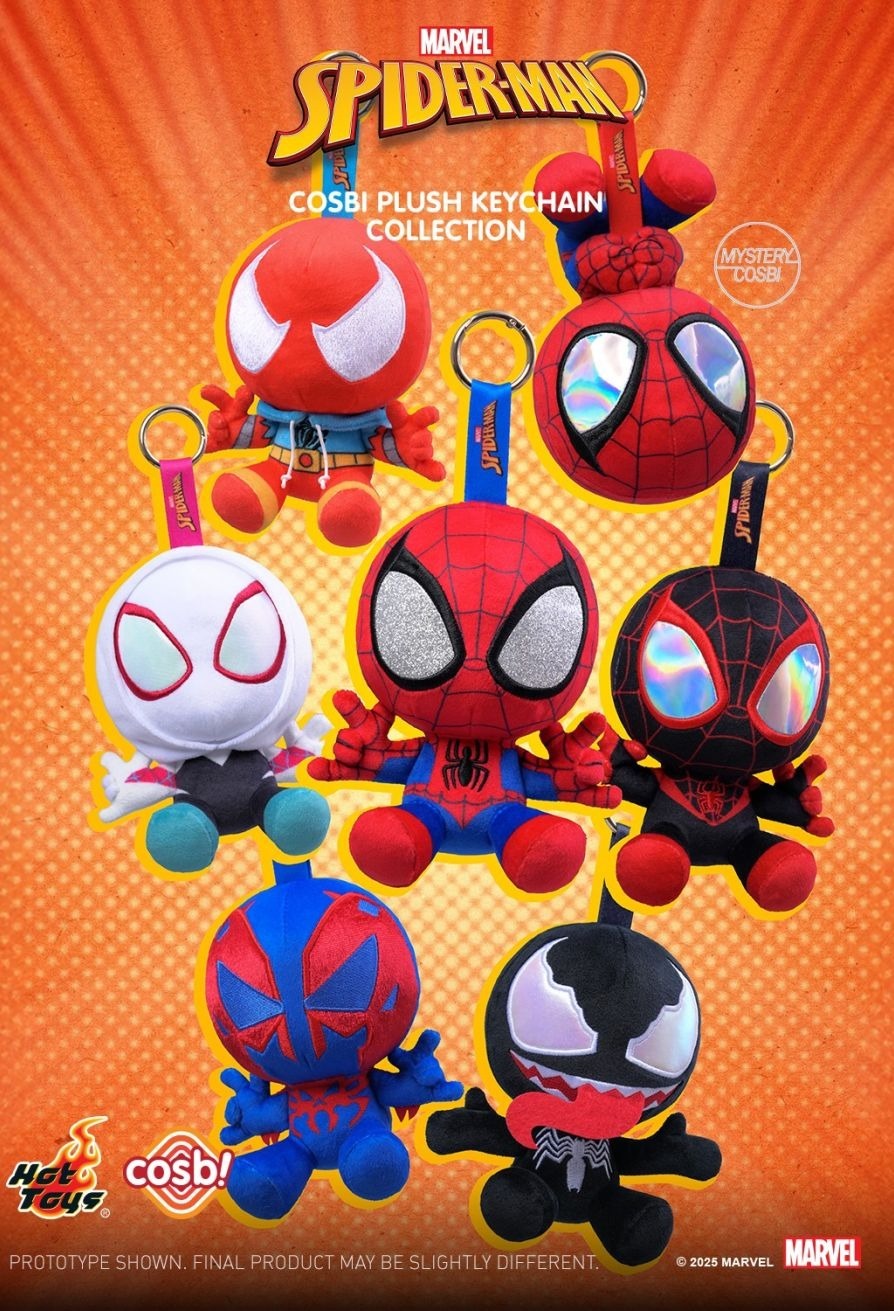 Hoy Toys《蜘蛛俠》(漫威漫畫) Cosbi 毛毛鎖匙扣系列 (全套6款)