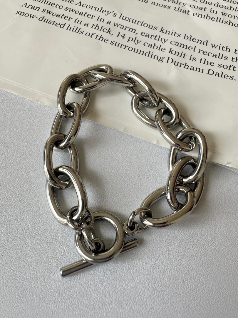 SS mode chain toggle bracelet