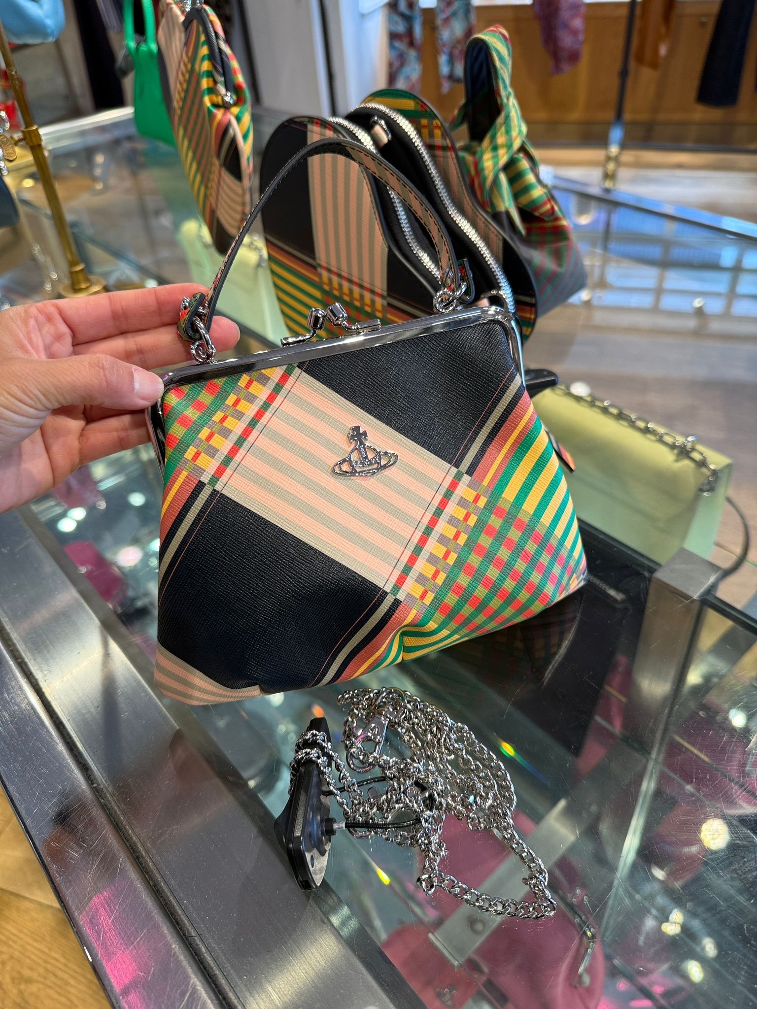 Vivienne Westwood Granny Frame Purse bag Multicolor