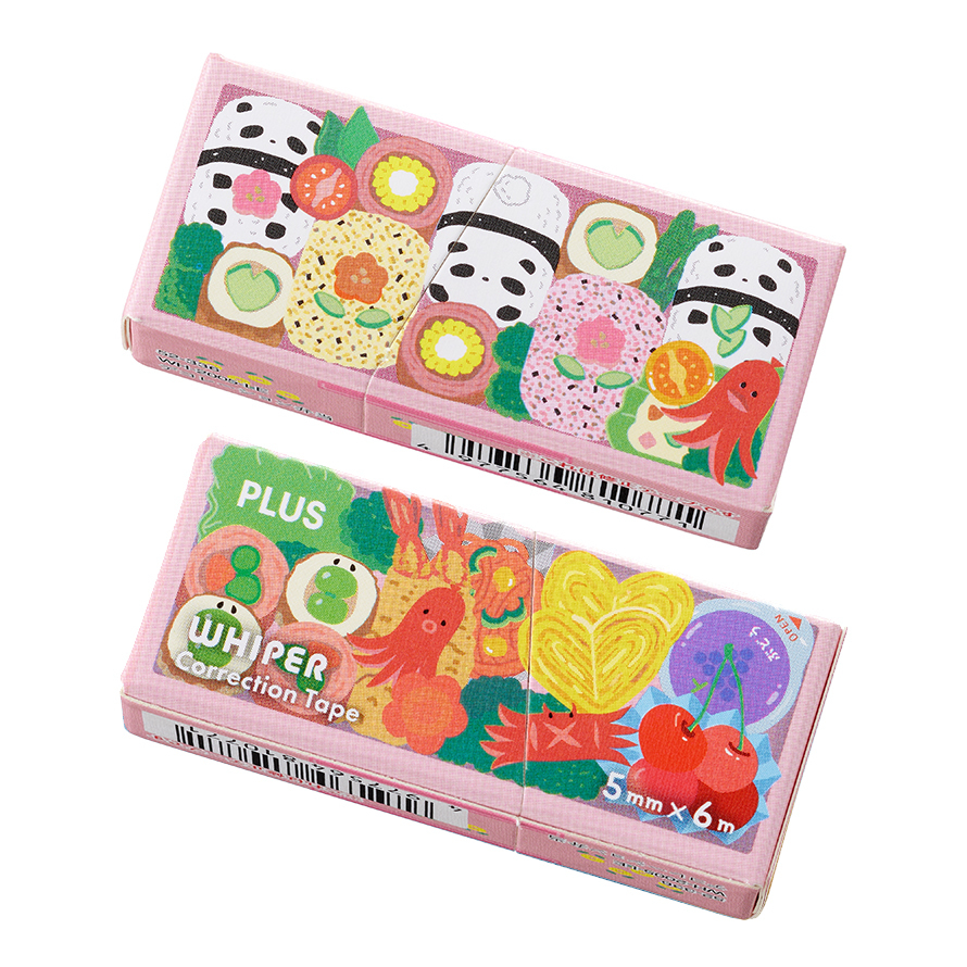 日本PLUS．便當系列 紙製修正帶 5mmX6M 52-336 共四款