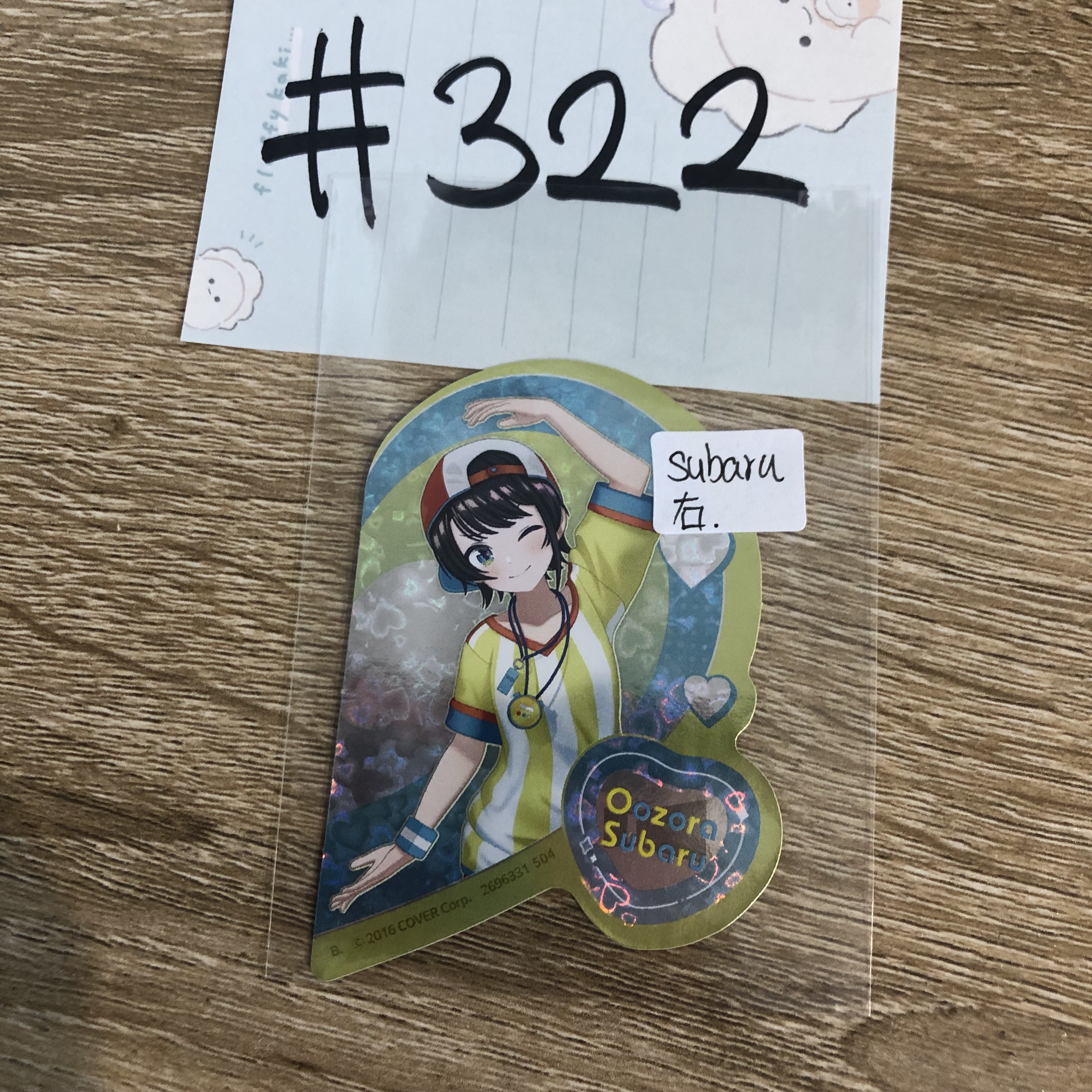 HOLOLIVE SUBARU 貼紙 右#322