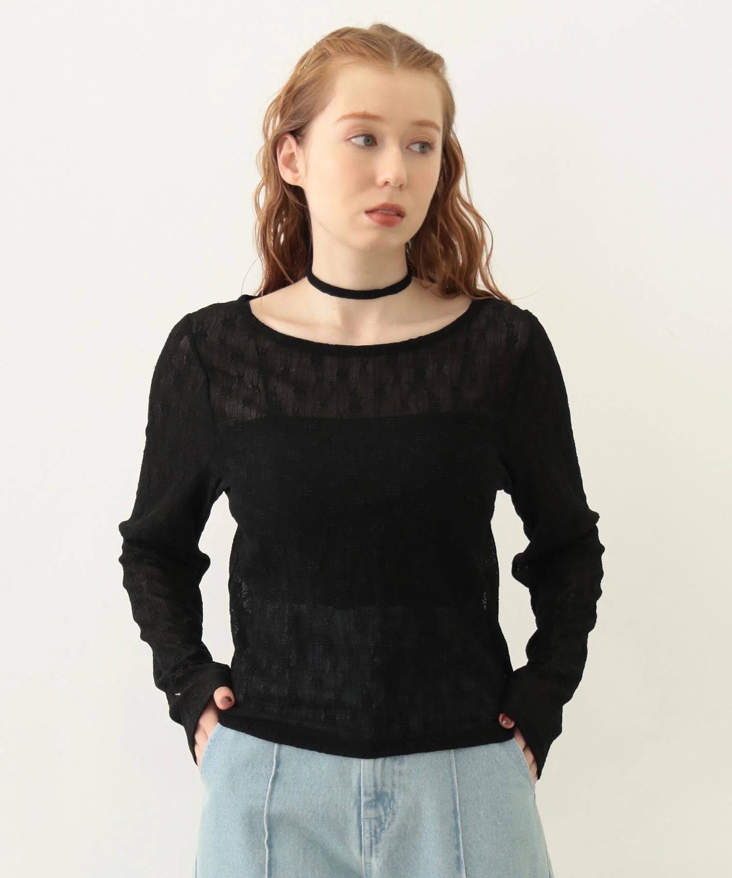 MILKFED LACE L/S TOP
