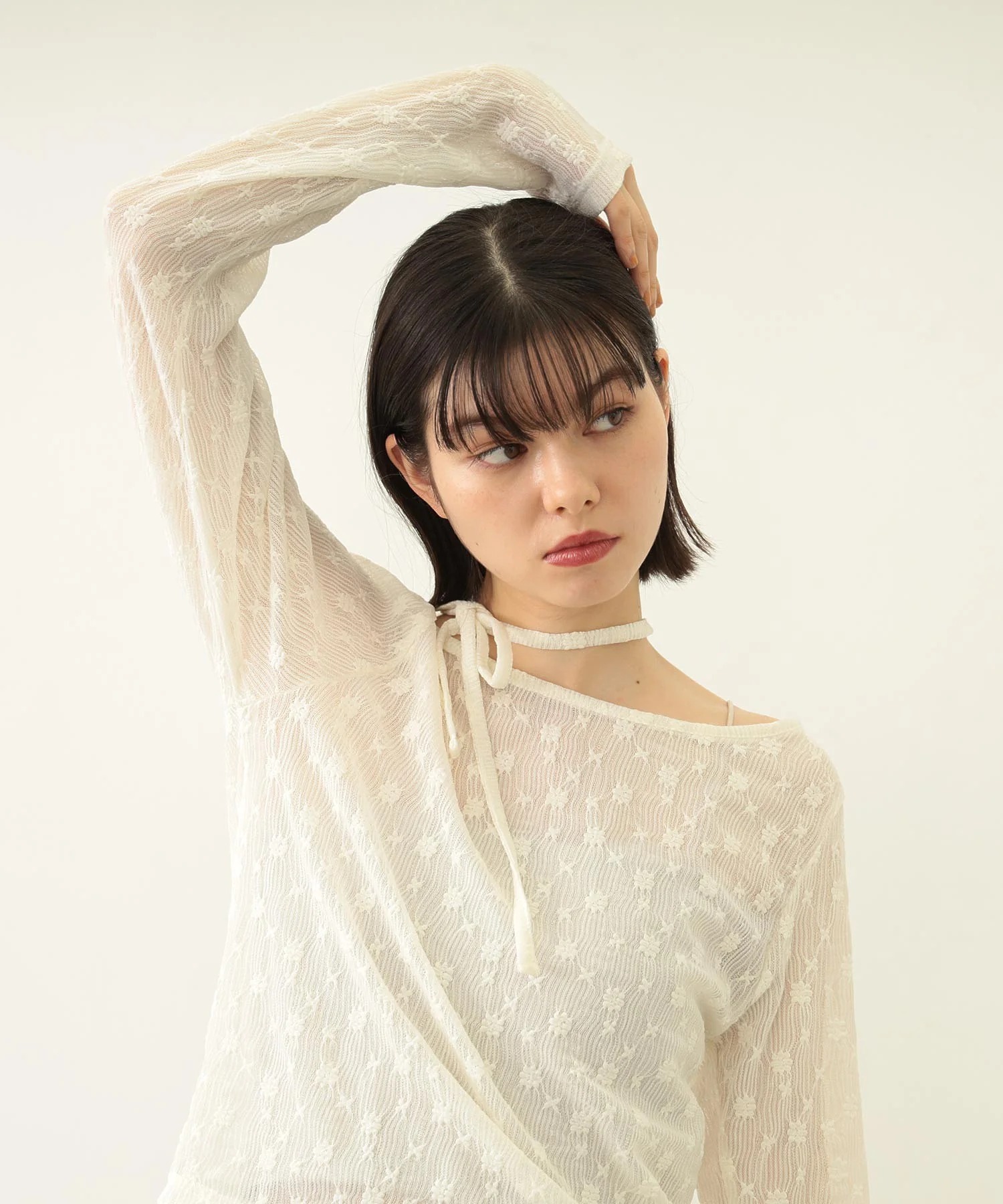 MILKFED LACE L/S TOP