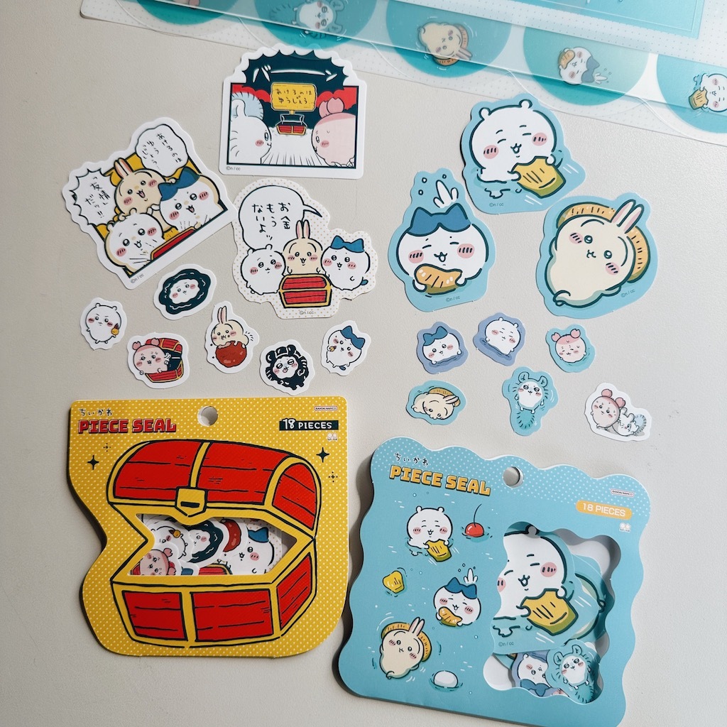Chiikawa 吉伊卡哇 18枚 造型貼紙包｜日本SUN STAR