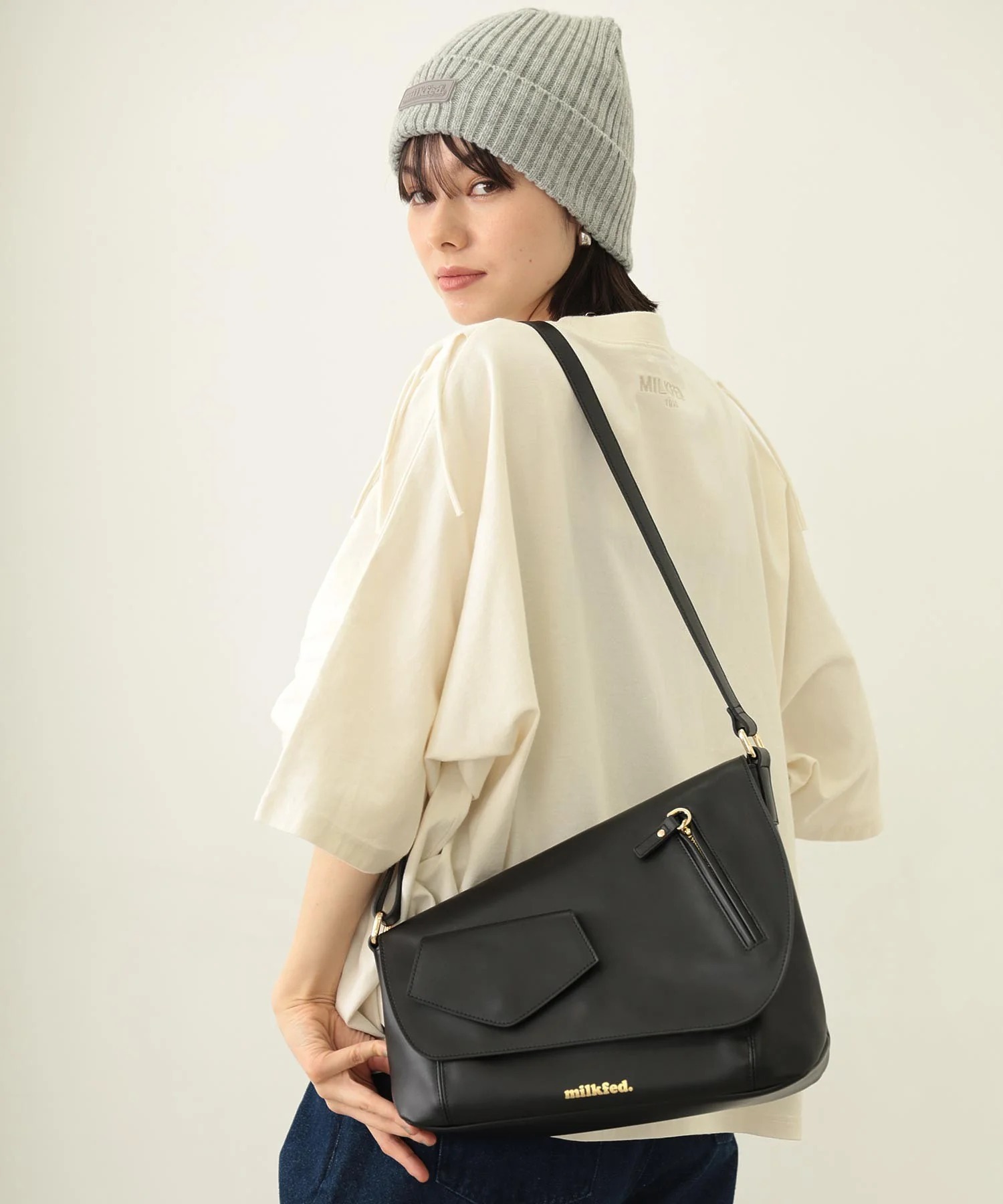 MILKFED ASYMMETRY FLAP BAG