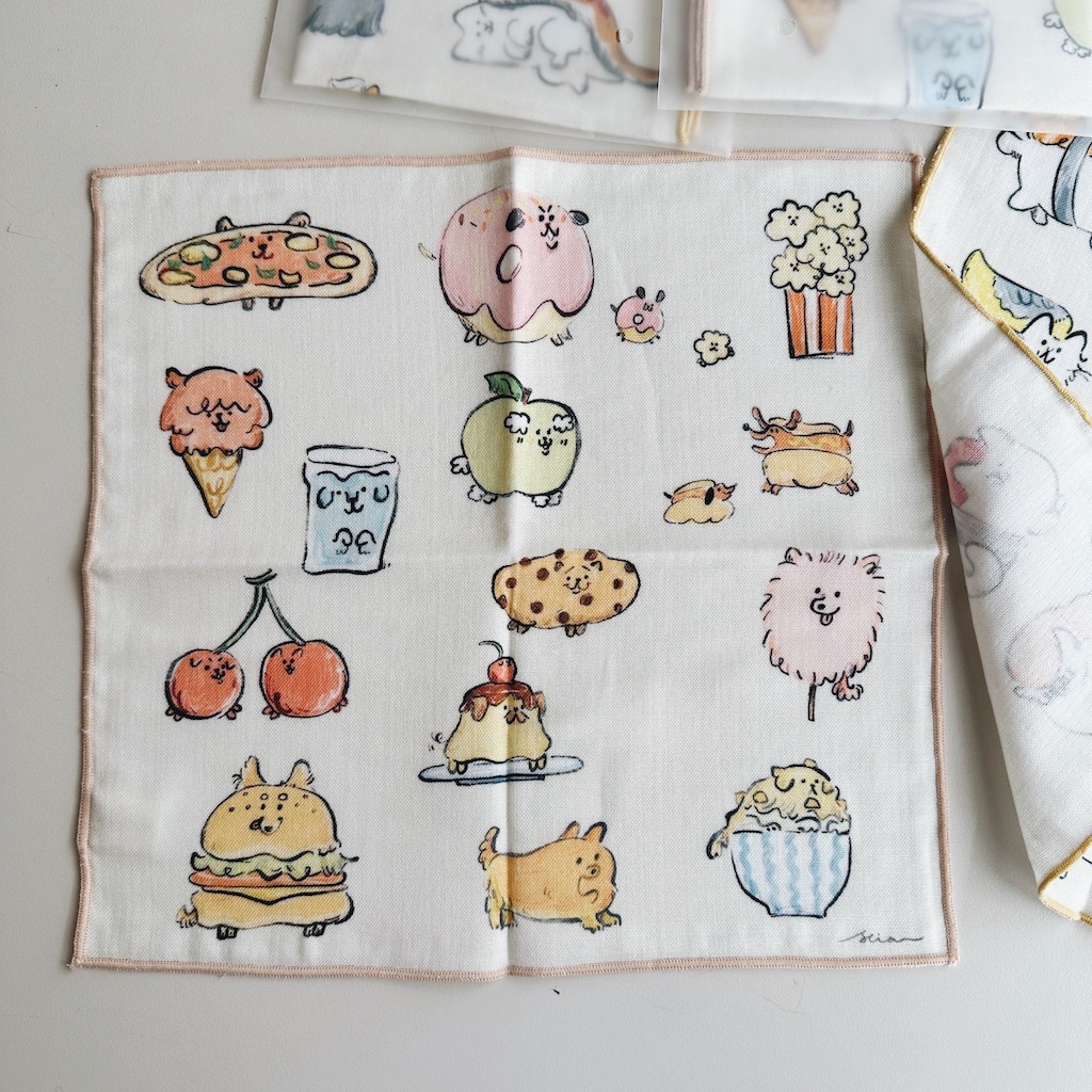 食物狗 三重紗手帕｜SEVERUS LIAN 里恩太太