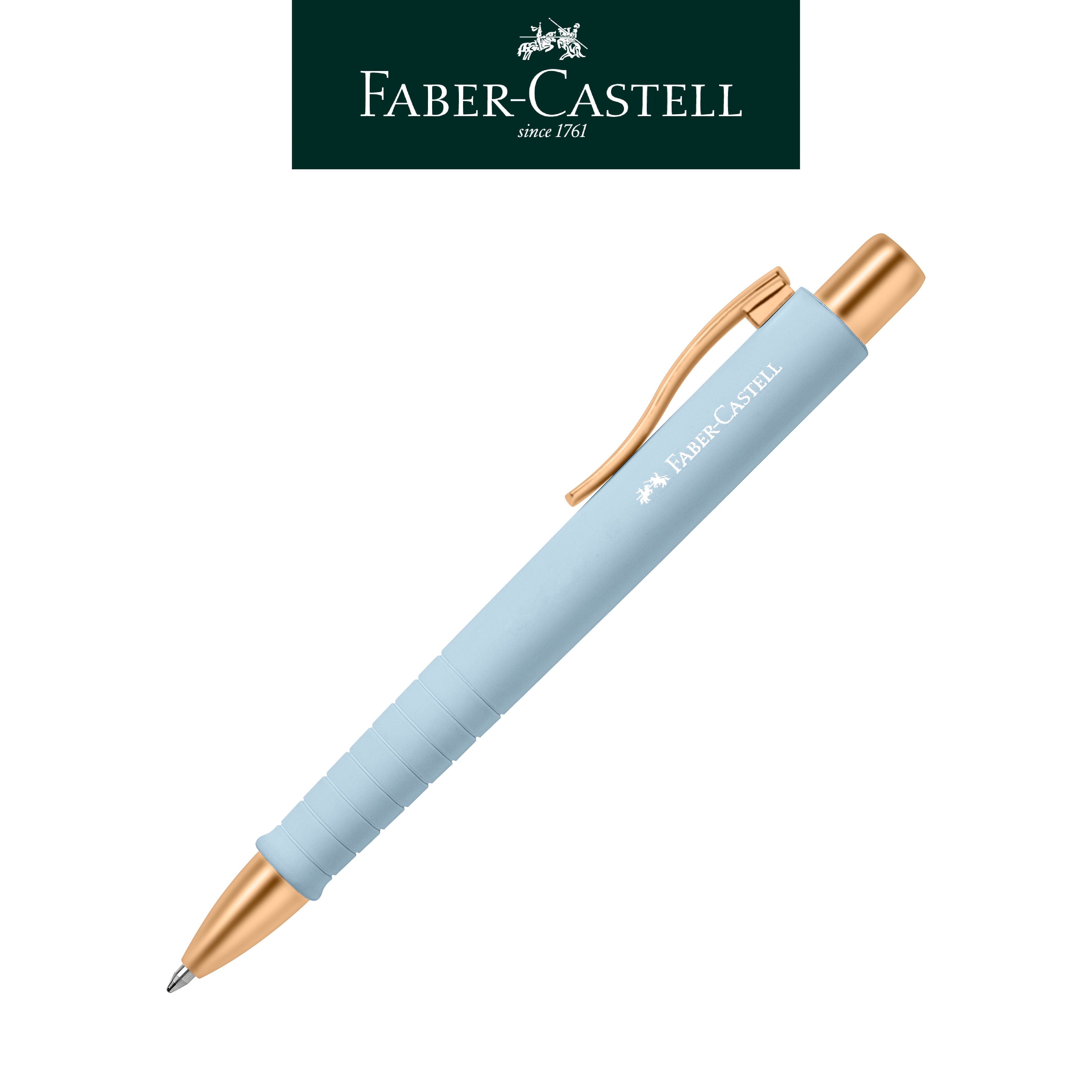 限定玫瑰金 霧面質感 都會樂活QQ原子筆 藍芯｜FABER-CASTELL 輝柏