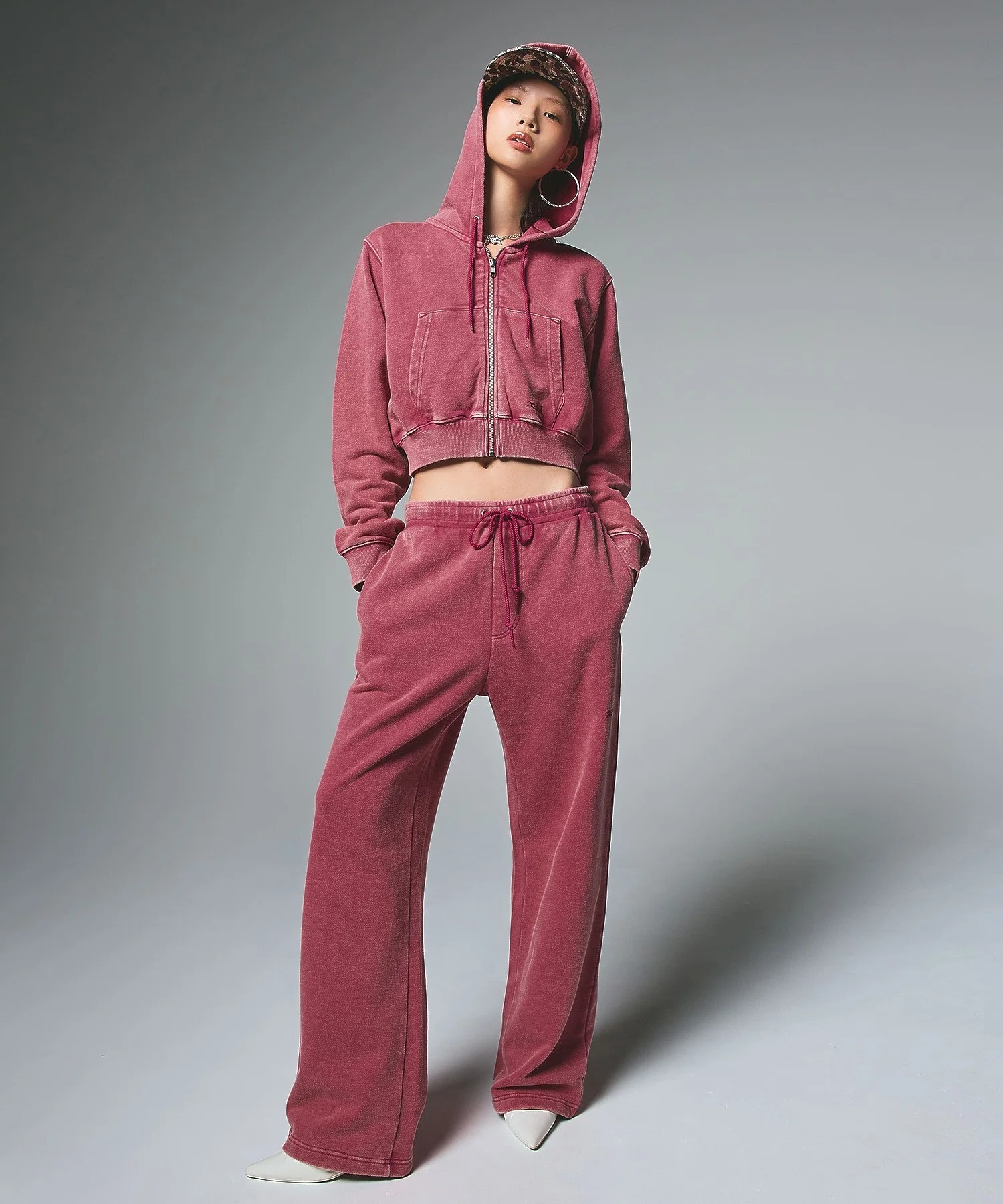 X-girl DUSTY COMPACT ZIP UP SWEAT HOODIE