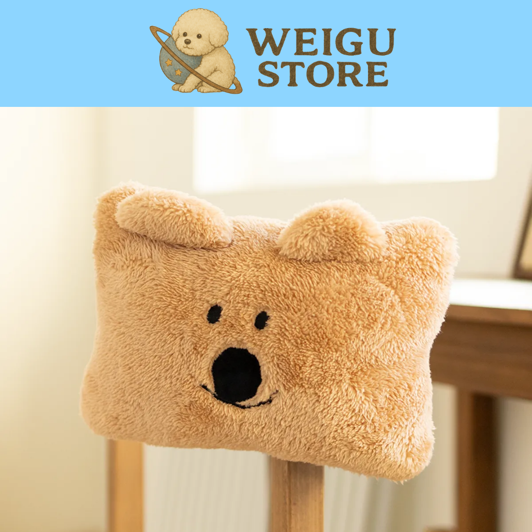 【現貨】Dinotaeng Fluffy QUO-CAR Head Cushion 車用靠枕 抱枕