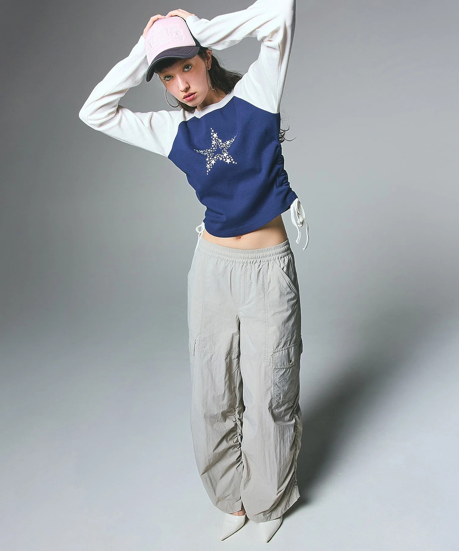 X-girl STAR AND FACE PATCH KEY CHARM