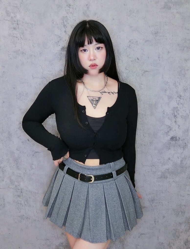 釦釦螺紋氣質小罩衫