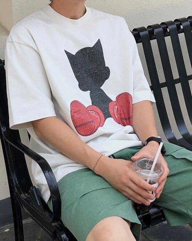 OverSize卡通圖案短袖Tee T5764