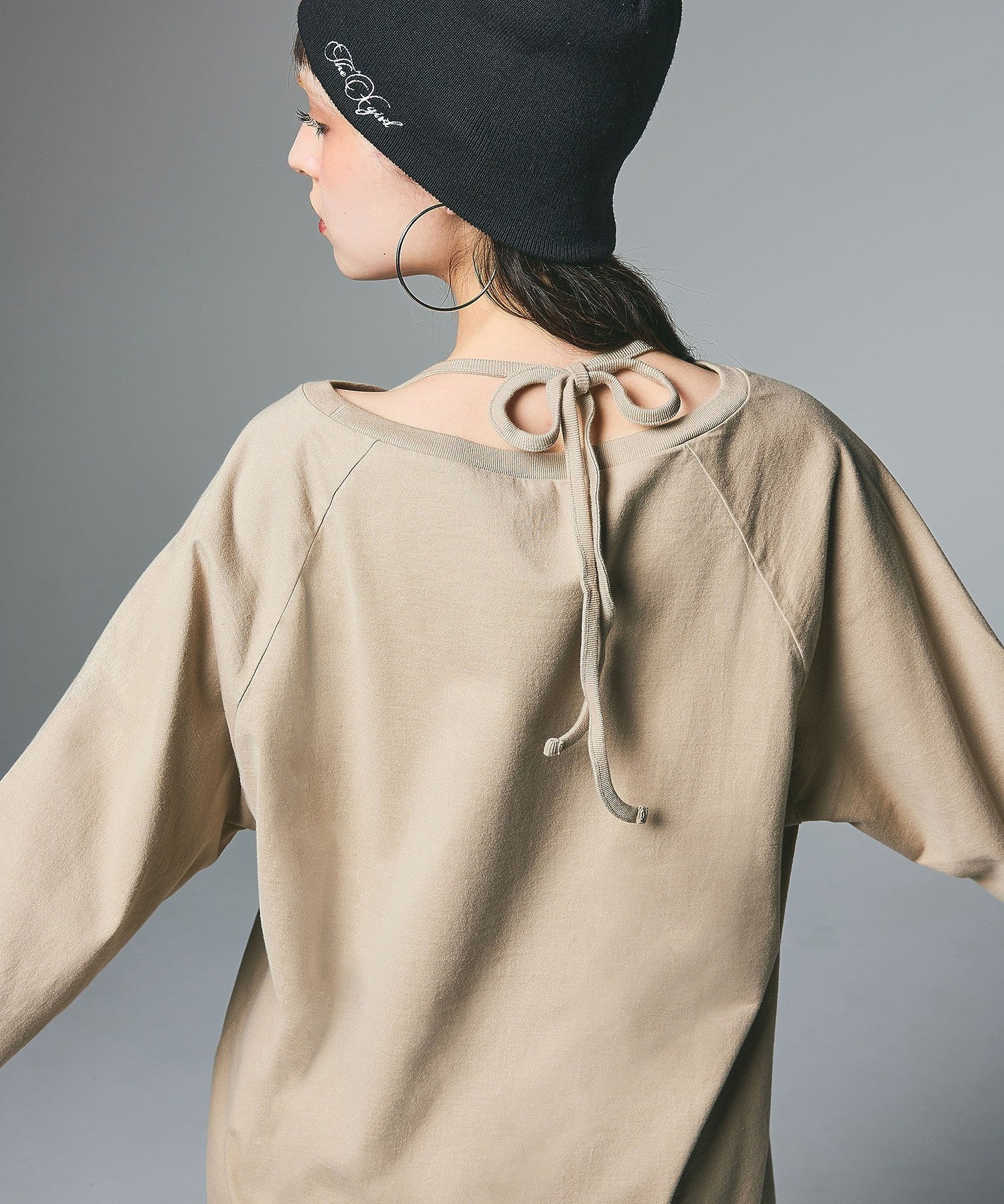 X-girl STAR LOGO HALTERNECK L/S TEE