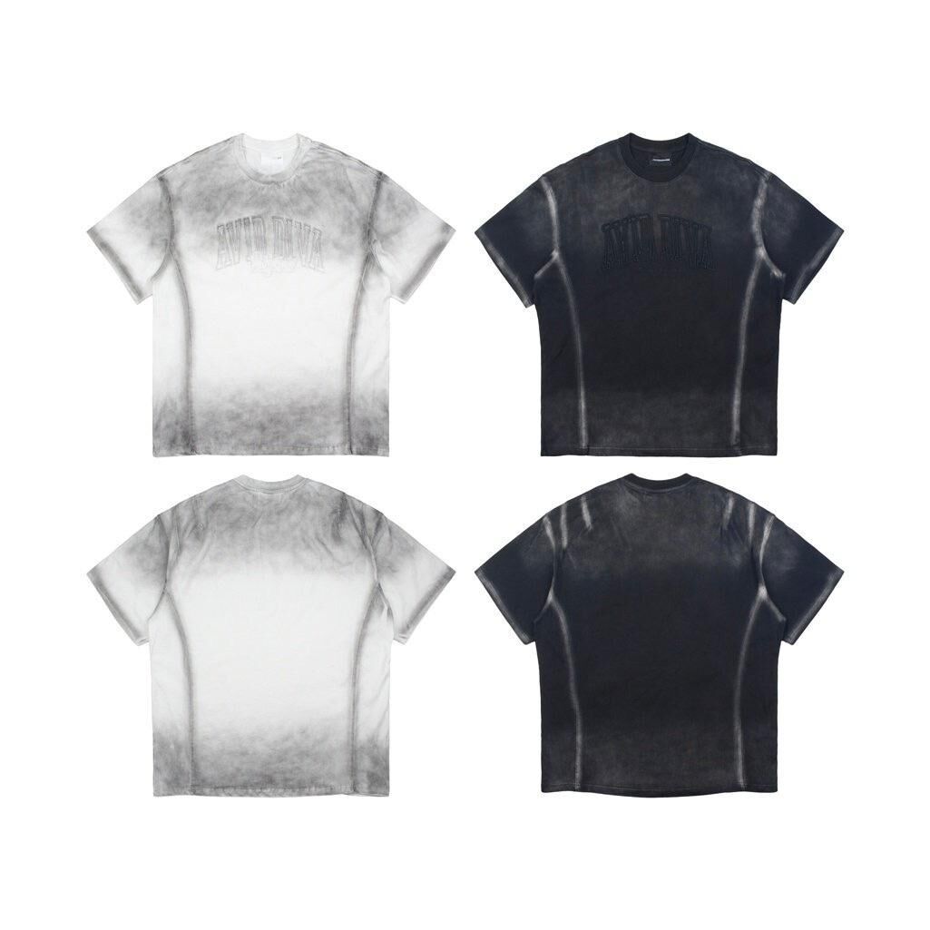 仿污英文字短袖Tee T5768