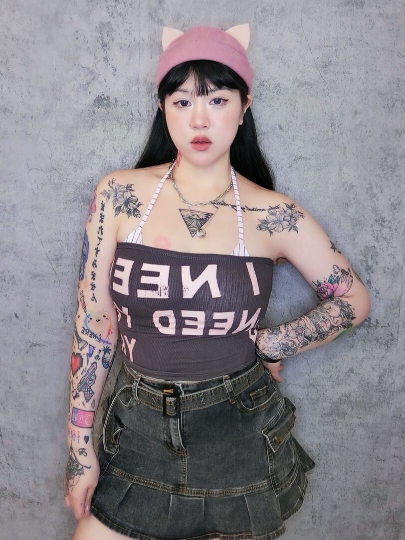 美式甜心內衣字母平口兩件套