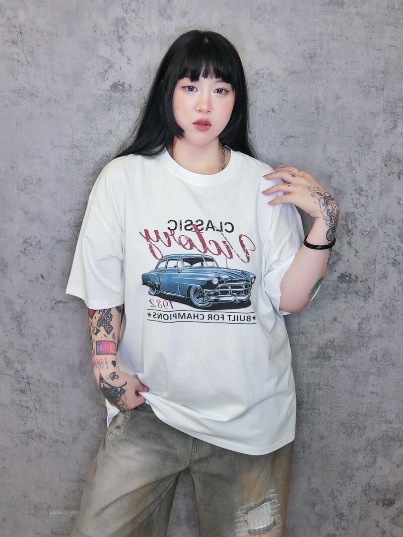 復古汽車星砂棉大T