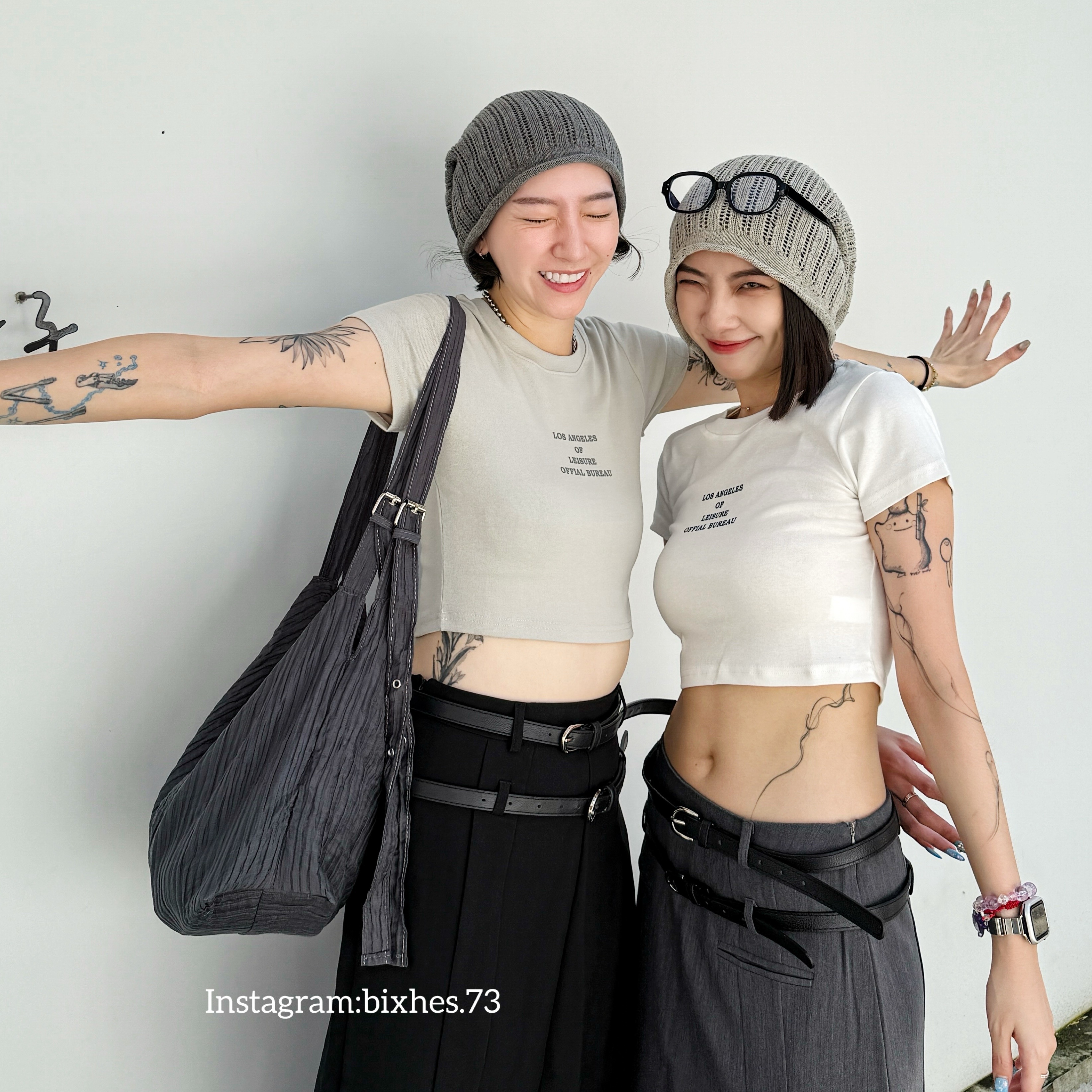 奶霧小字短版短T(A00040)