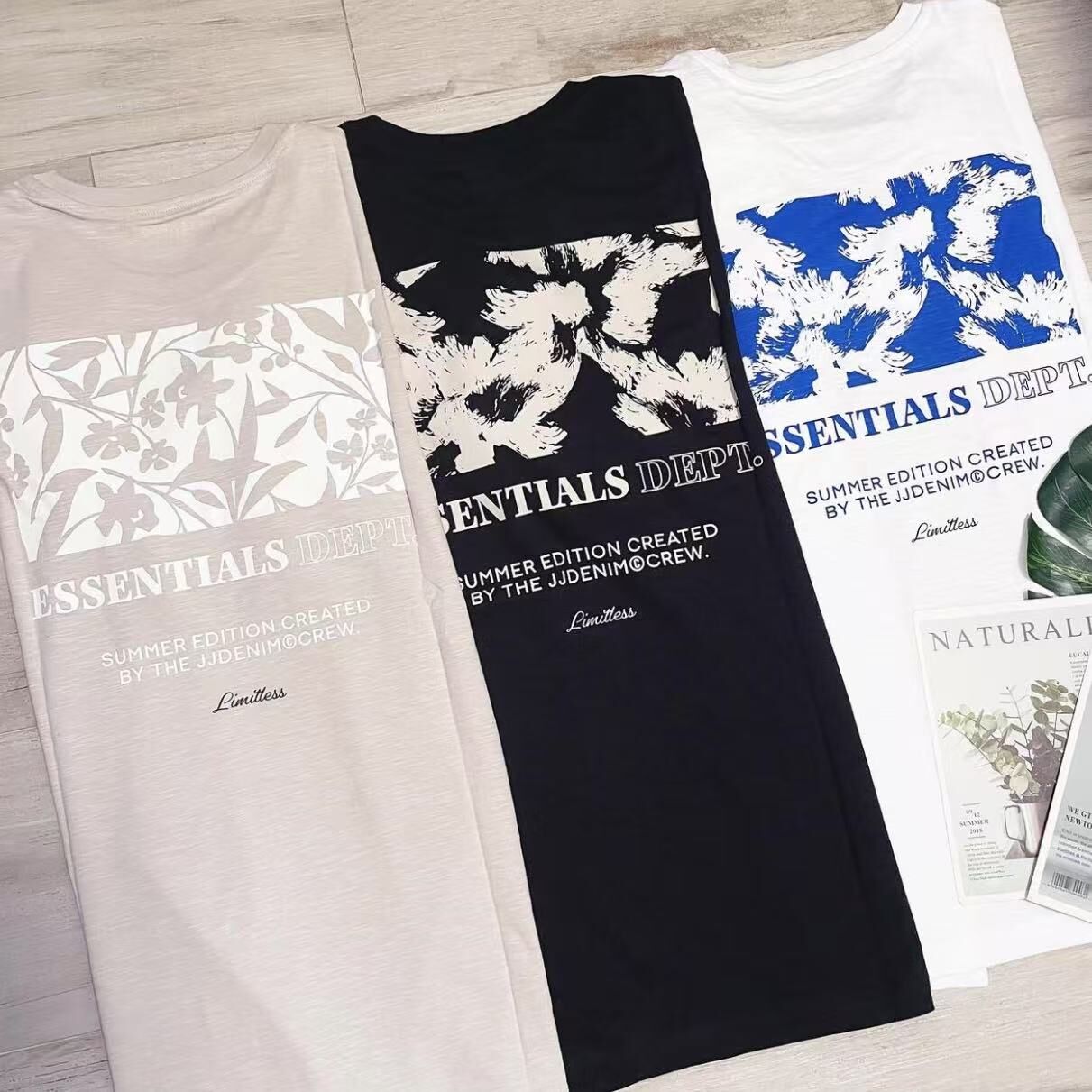 JACK & JONES FLORAL BACK PRINT TEE