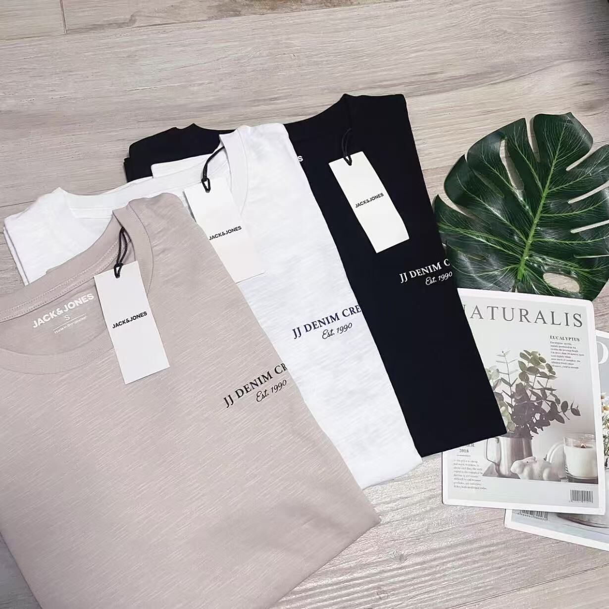 JACK & JONES FLORAL BACK PRINT TEE