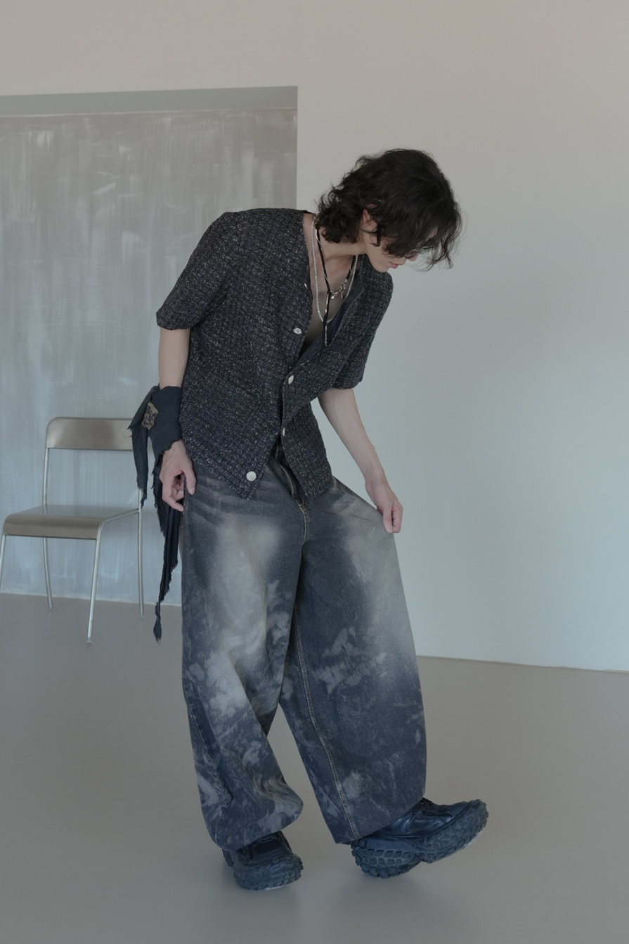 Washed Balloon Denim #牛仔褲