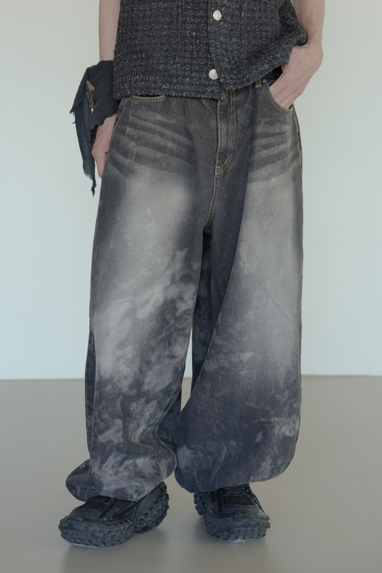 Washed Balloon Denim #牛仔褲