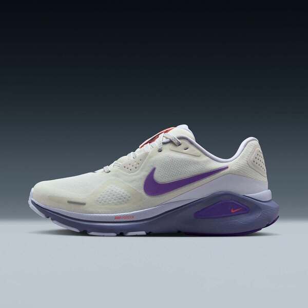 Nike W Structure 26 HJ1101-102 女 慢跑鞋 運動鞋 緩震 穩定 米白 紫