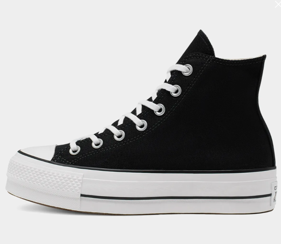 CONVERSE / Chuck Taylor All-Star Lift Canvas Black 全明星厚底帆布鞋黑色 560845C /  AUG25
