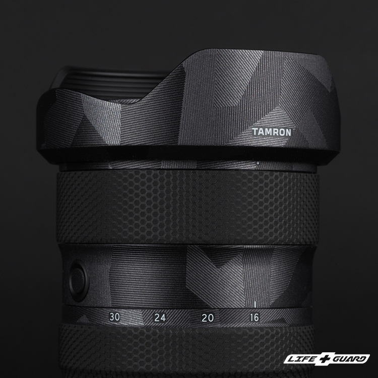 LIFE+GUARD 鏡頭貼膜遮光罩安裝示意，適用 TAMRON 16-30mm F2.8 Di III VXD G2