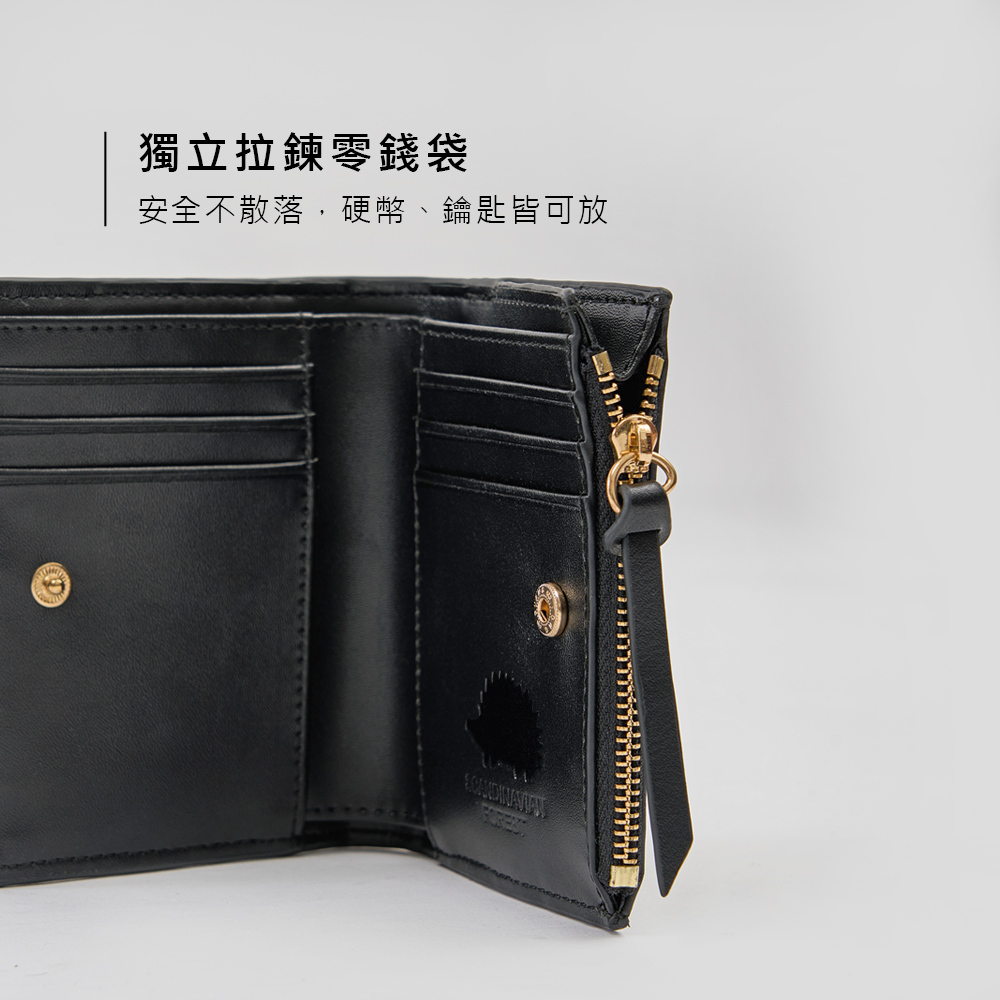 chooshop,選品,編織短夾,女用短夾,簡約短夾,立體格紋皮夾,黑色短夾,多卡層錢包,零錢袋皮夾,短夾,質感小皮夾,摺疊式短夾,通勤用皮夾,日常皮夾,零錢包