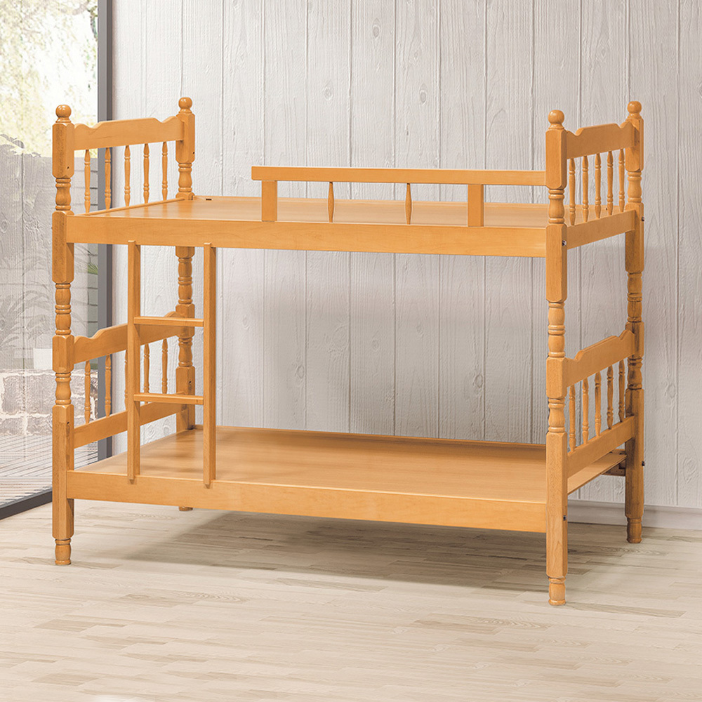 泰瓦3尺單人實木雙層床架